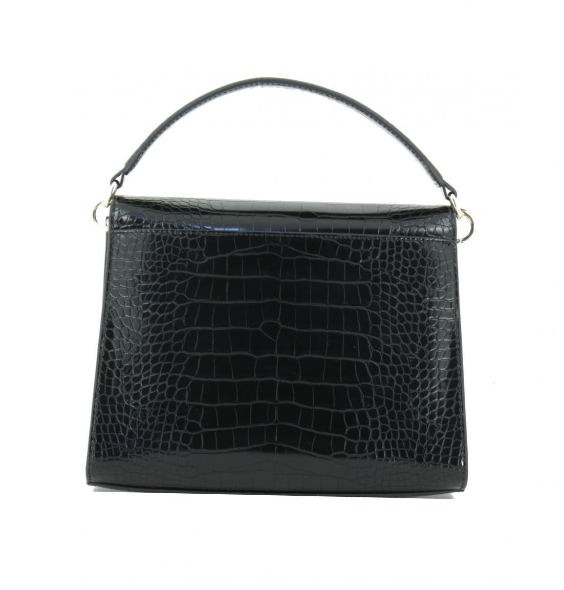 Handtasche Überschlag Tommy Hilfiger Lock Satchel Reptil KLEINER FEHLER