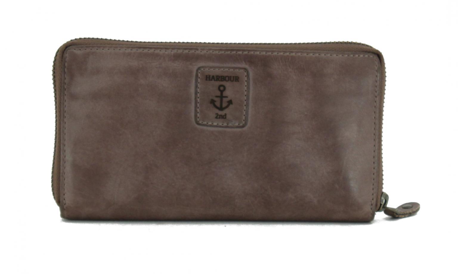 Harbour 2nd Atlantica Wallet Portemonnaie Leder Dusty - Grau