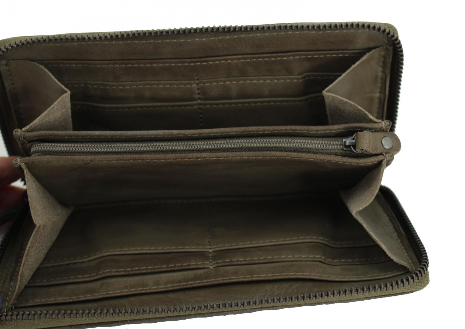 Harbour 2nd Atlantica Wallet Portemonnaie Leder Dusty - Grau