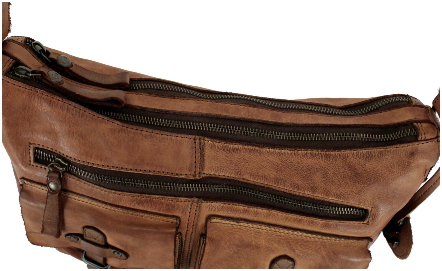Harbour 2nd Emerson Crossbody Umhängetasche Leder Braun