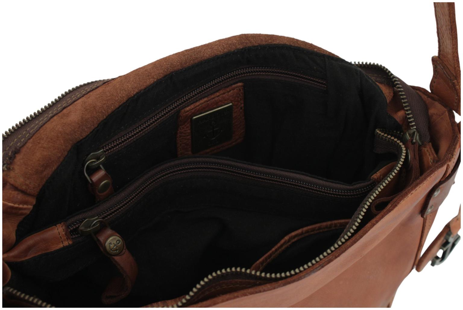 Harbour 2nd Emmeline Saddlebag Überschlagtasche Leder - Braun