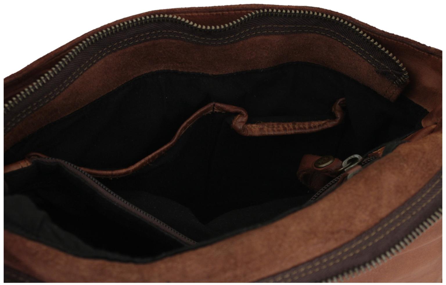 Harbour 2nd Emmeline Saddlebag Überschlagtasche Leder - Braun
