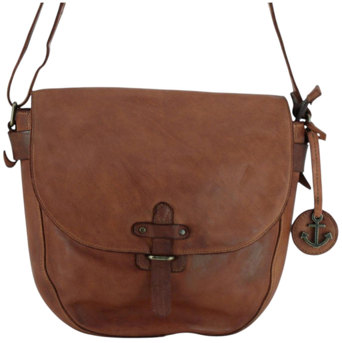 Harbour 2nd Emmeline Saddlebag Überschlagtasche Leder Cognac - Braun