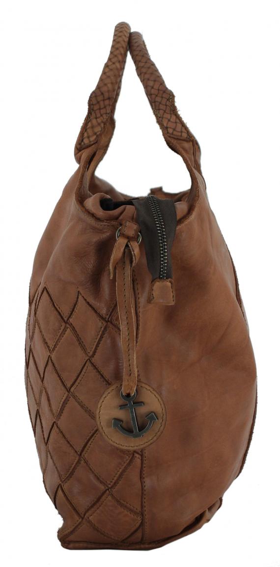 Harbour 2nd Fashion Lights Shoppertasche Venezia cognacbraun Laptop
