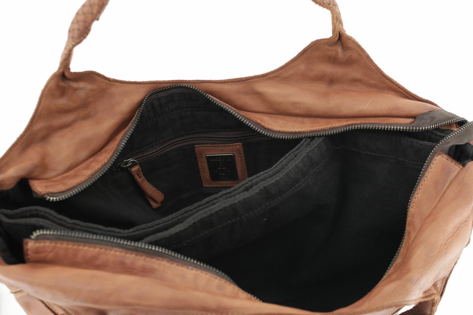 Harbour 2nd Fashion Lights Shoppertasche Venezia cognacbraun Laptop