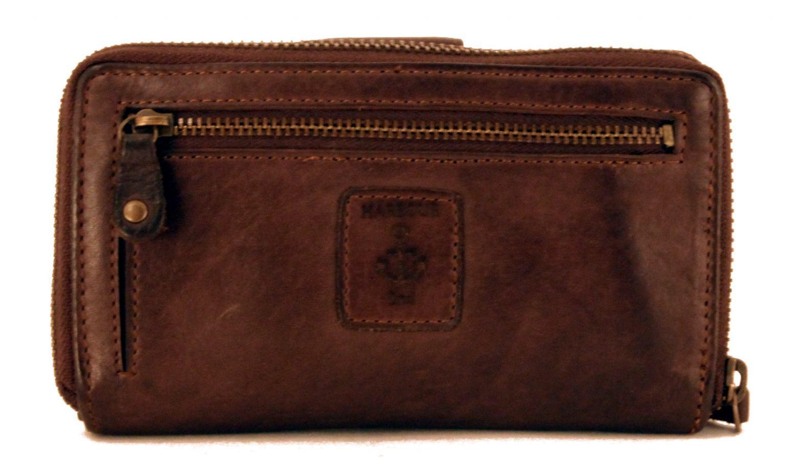 Harbour 2nd Geldtasche dunkelrot Zip Linn Red Smooth Plain