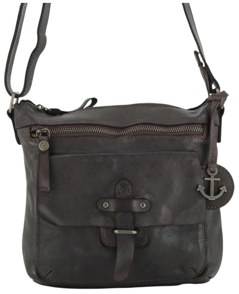 Harbour 2nd Hayden Crossbody Umhängetasche Leder - Braun