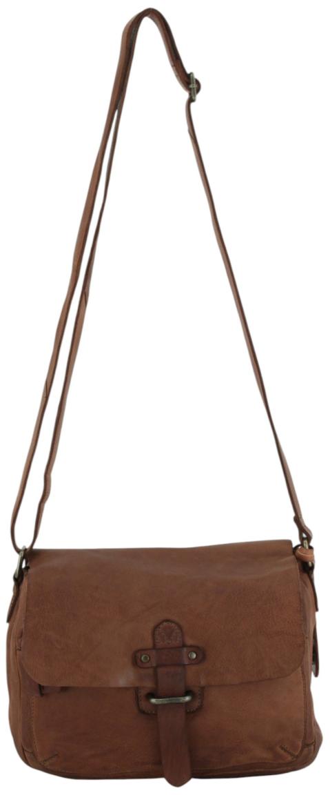 Harbour 2nd Laurel Saddlebag Überschlagtasche Leder Cognac - Braun