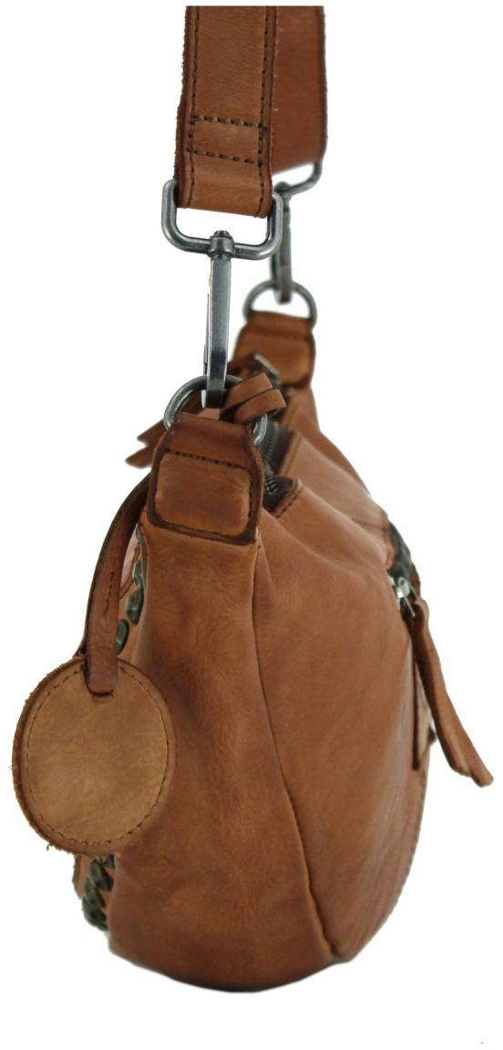 Harbour 2nd Nuri Spicy Ginger Beuteltasche taupe Nietendekor