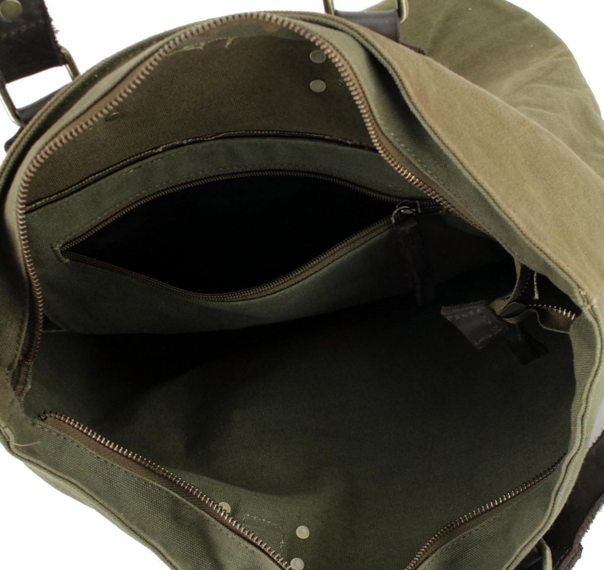 Harbour 2nd Pauli Henkeltasche Canvas Denim - Olivgrün