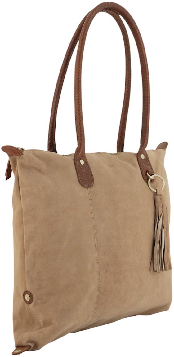 Harbour 2nd Sofia L Totebag Velours - Braun