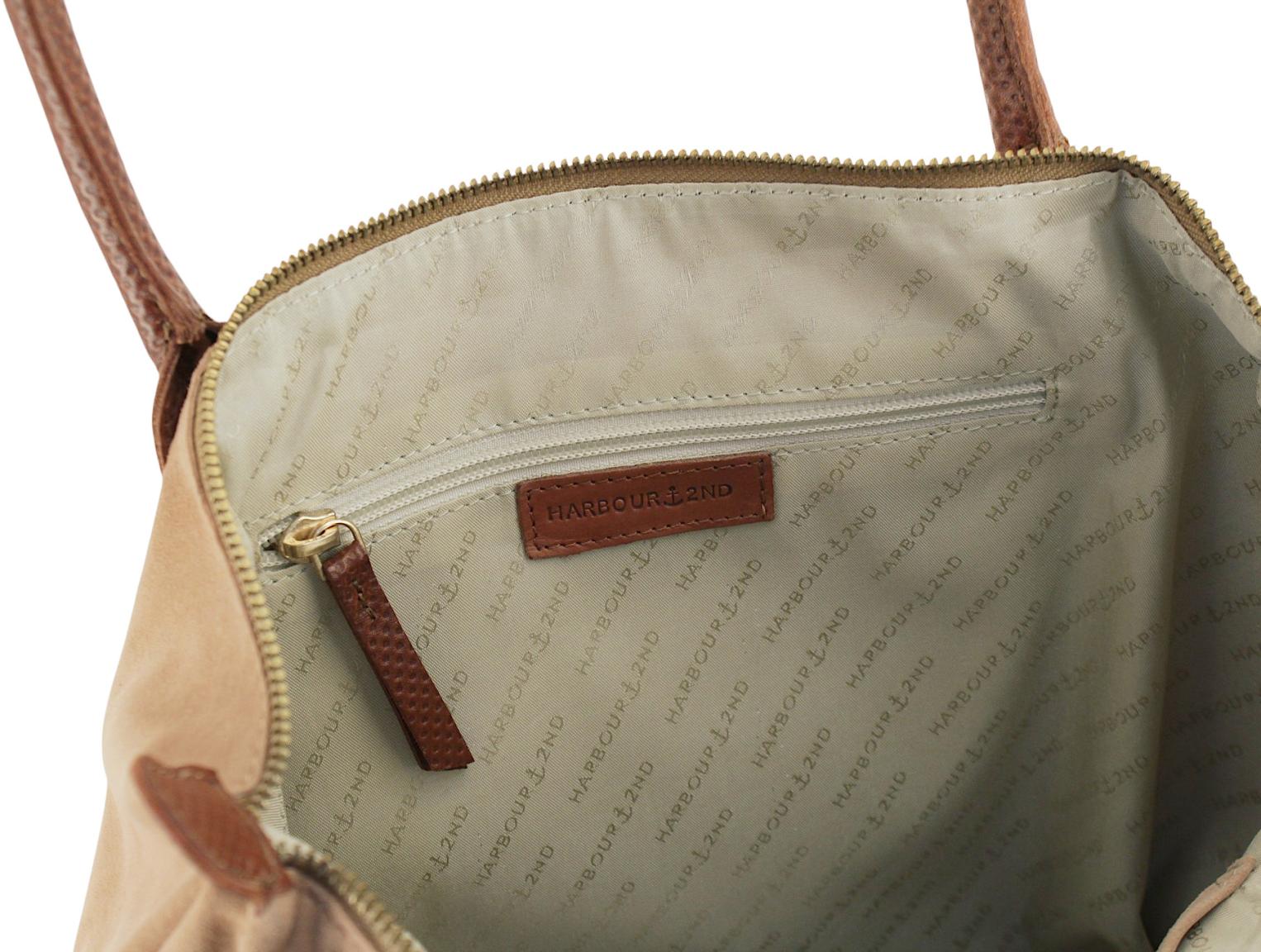 Harbour 2nd Sofia L Totebag Velours Hazelnut - Hellbraun