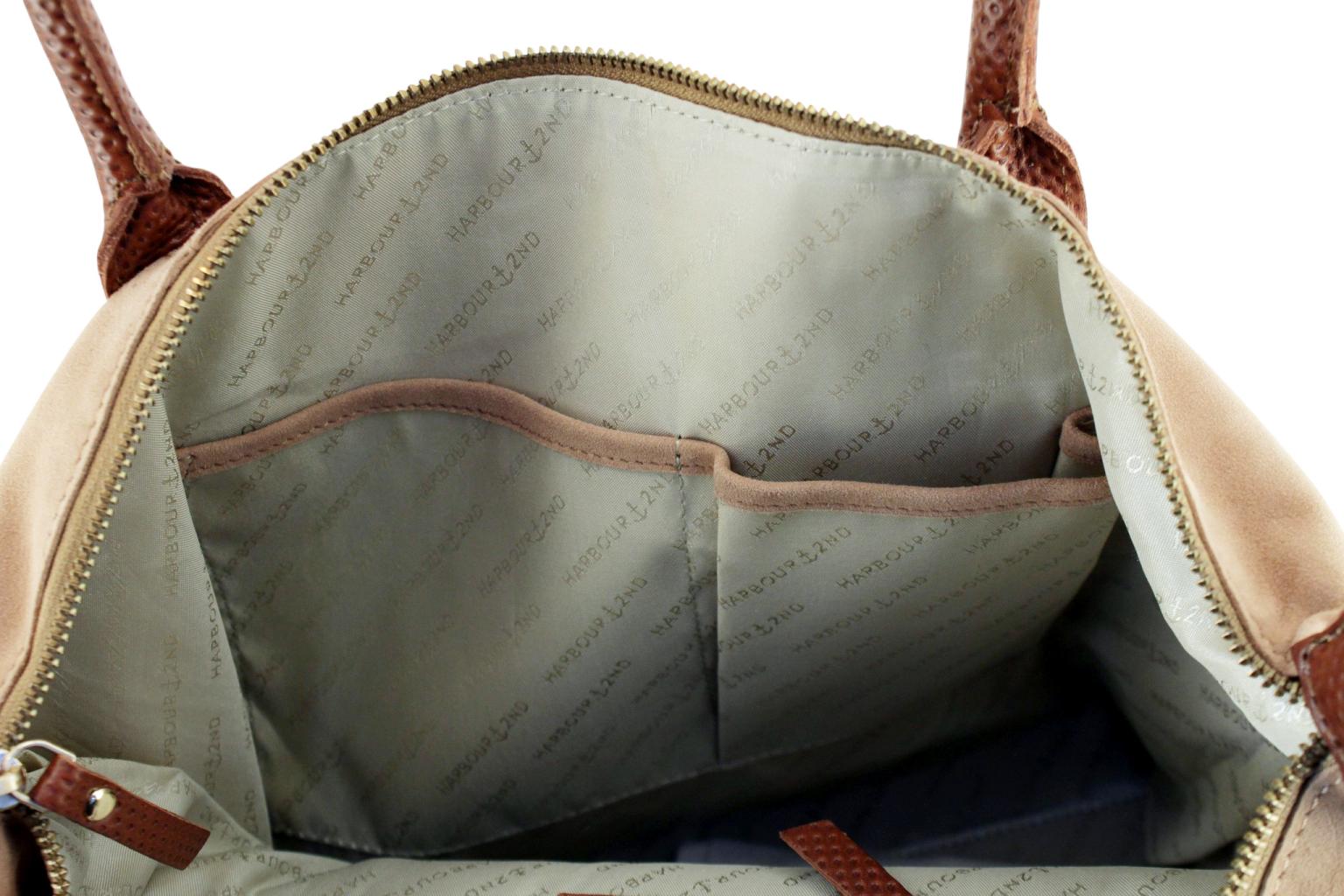 Harbour 2nd Sofia L Totebag Velours Hazelnut - Hellbraun