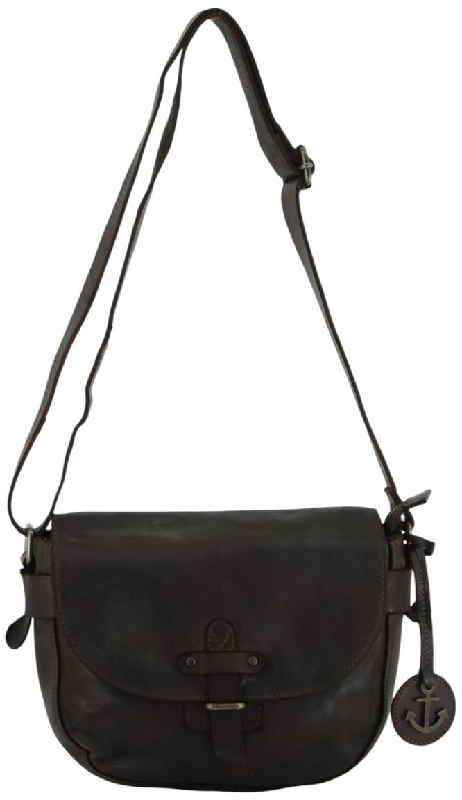 Harbour 2nd Theresia Saddlebag Überschlagtasche Leder - Braun
