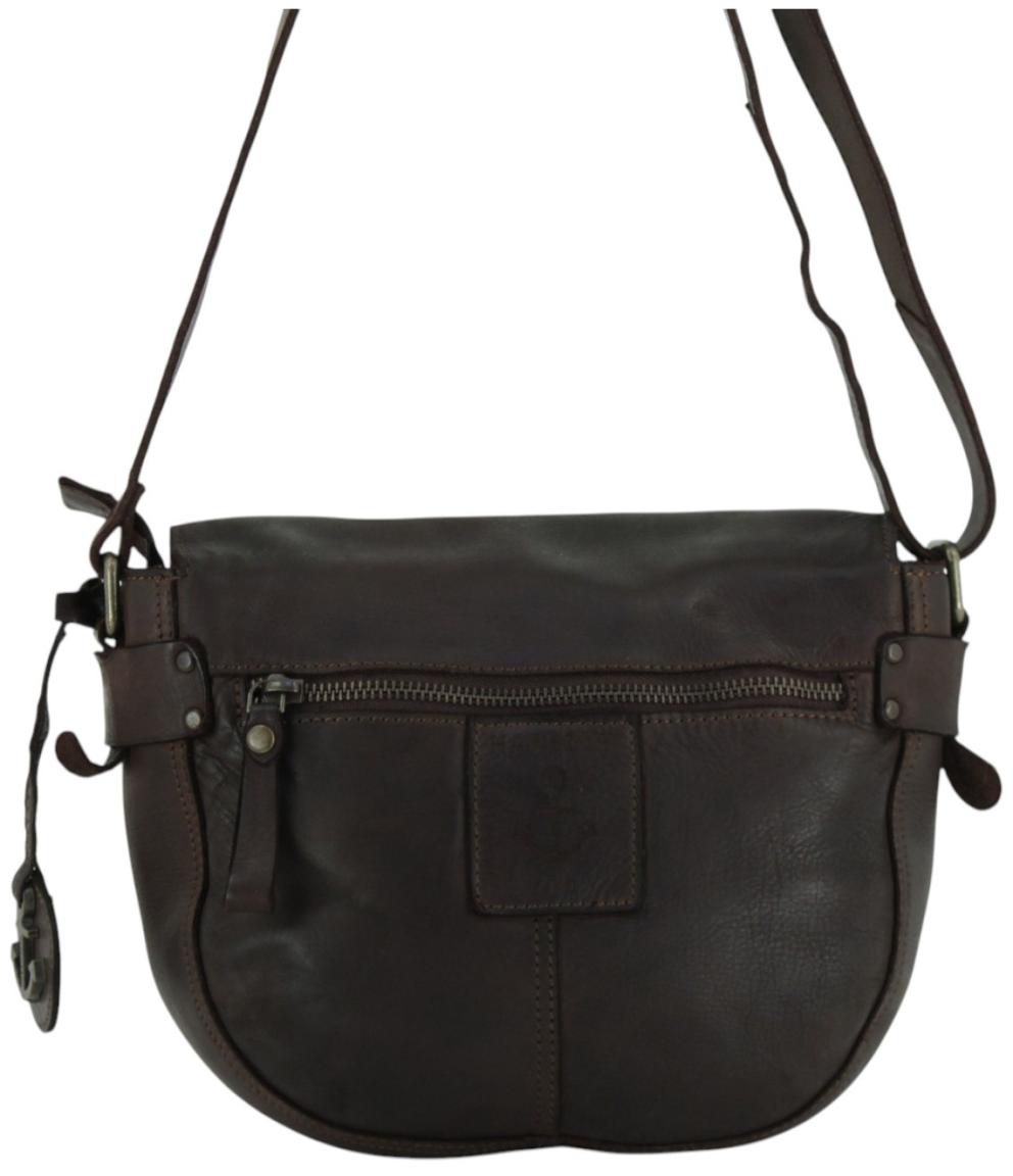 Harbour 2nd Theresia Saddlebag Überschlagtasche Leder - Braun