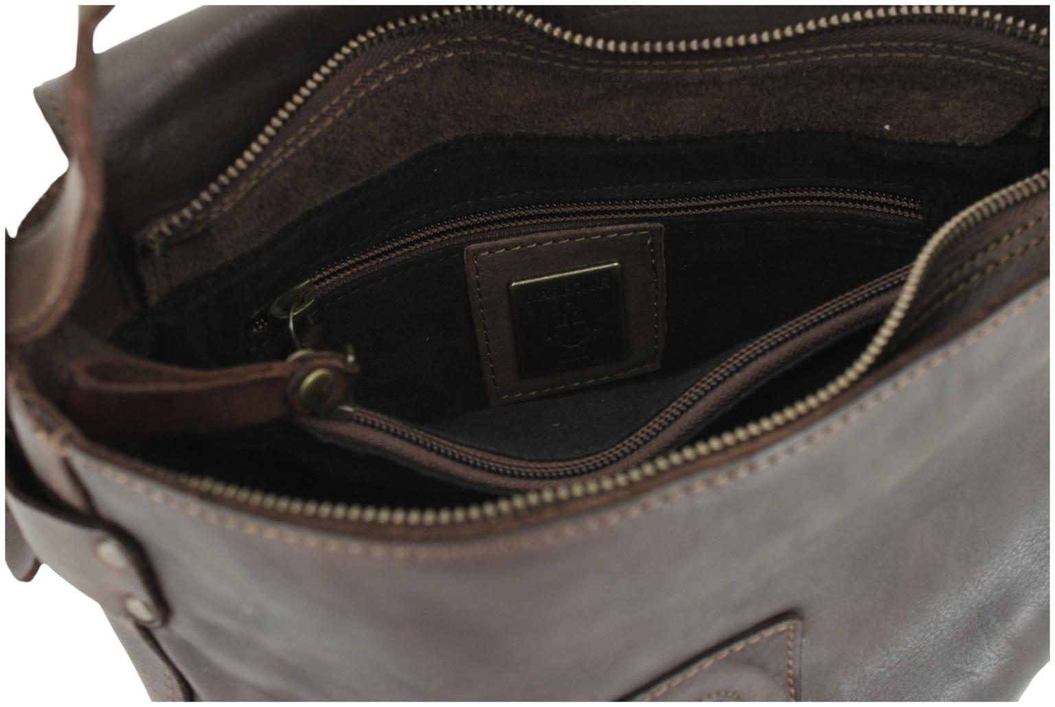 Harbour 2nd Theresia Saddlebag Überschlagtasche Leder - Braun