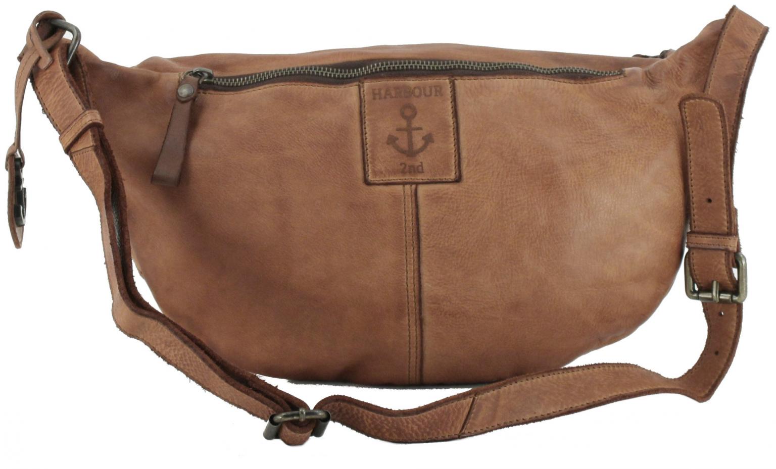 Harbour 2nd Urban Poets Kendall Fanny Bag schwarz Vintage Leder