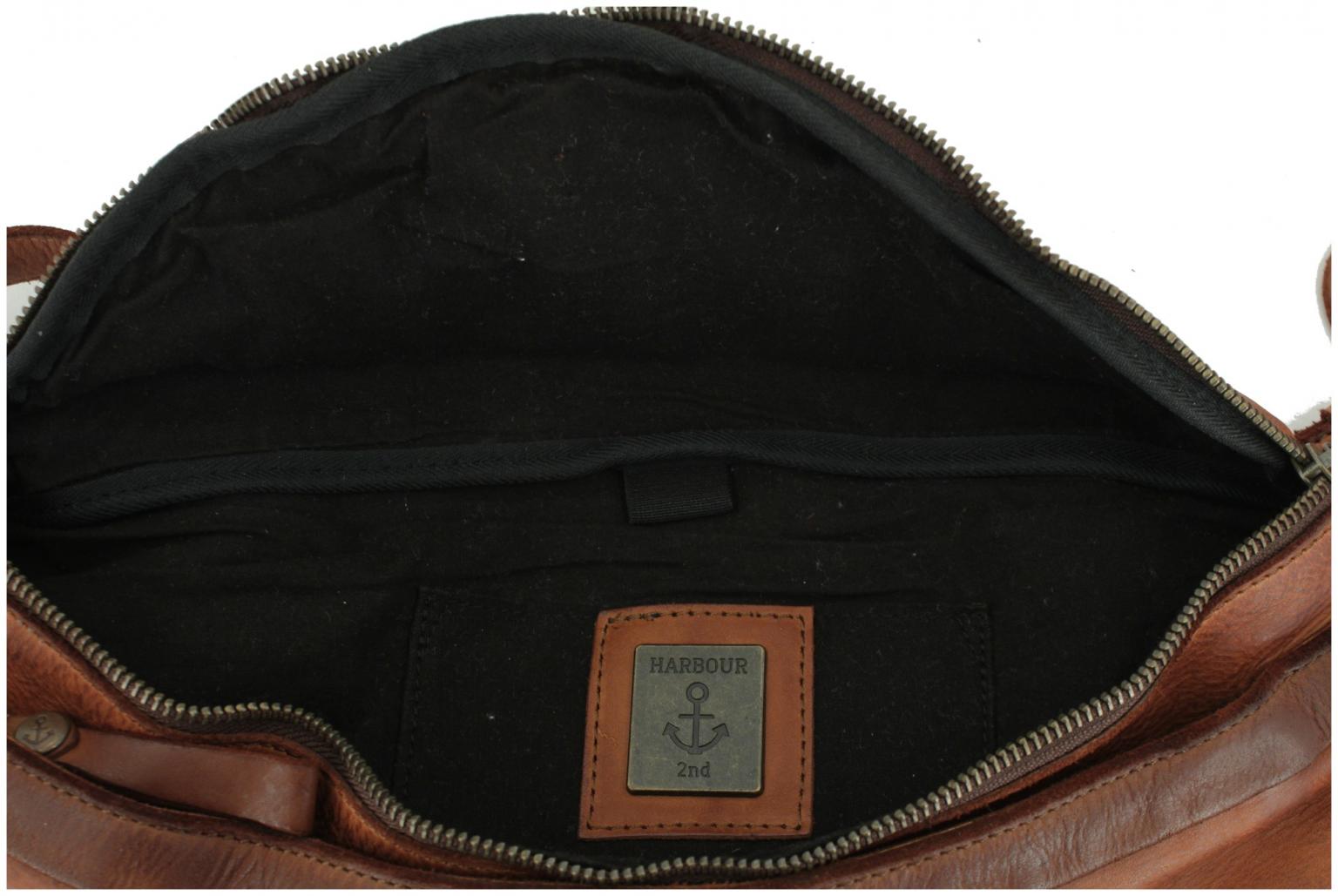 Harbour 2nd Urban Poets Kendall Fanny Bag schwarz Vintage Leder