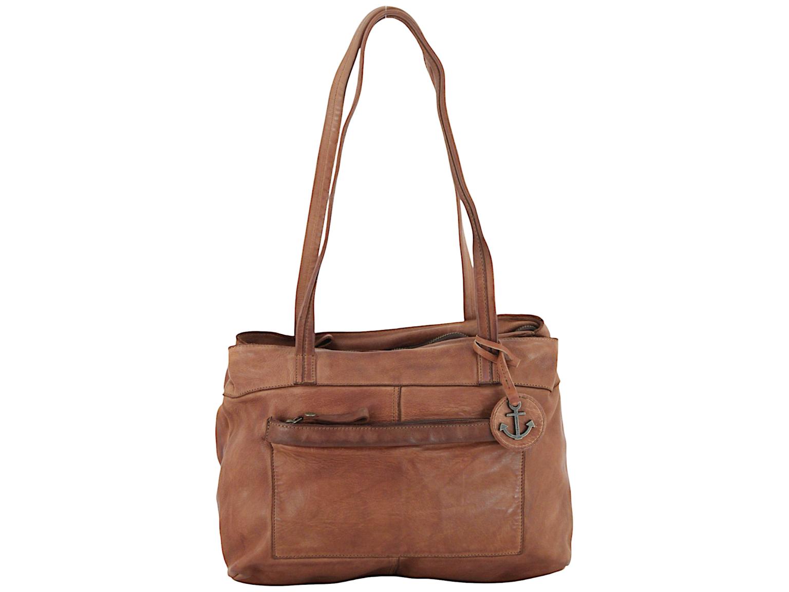 Harbour 2nd Zea 2 Shoppertasche Leder Ash - Schwarz