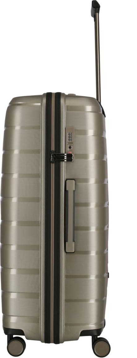 Hartschalenkoffer 3tlg Set Travelite Air Base Champagner gold L/M exp./S
