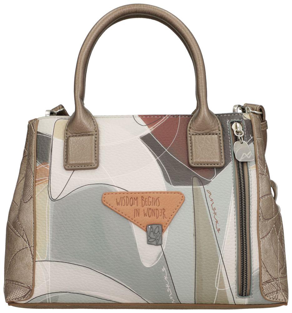Henkeltasche Anekke beige Sophia bunt antik Griechenland metallic