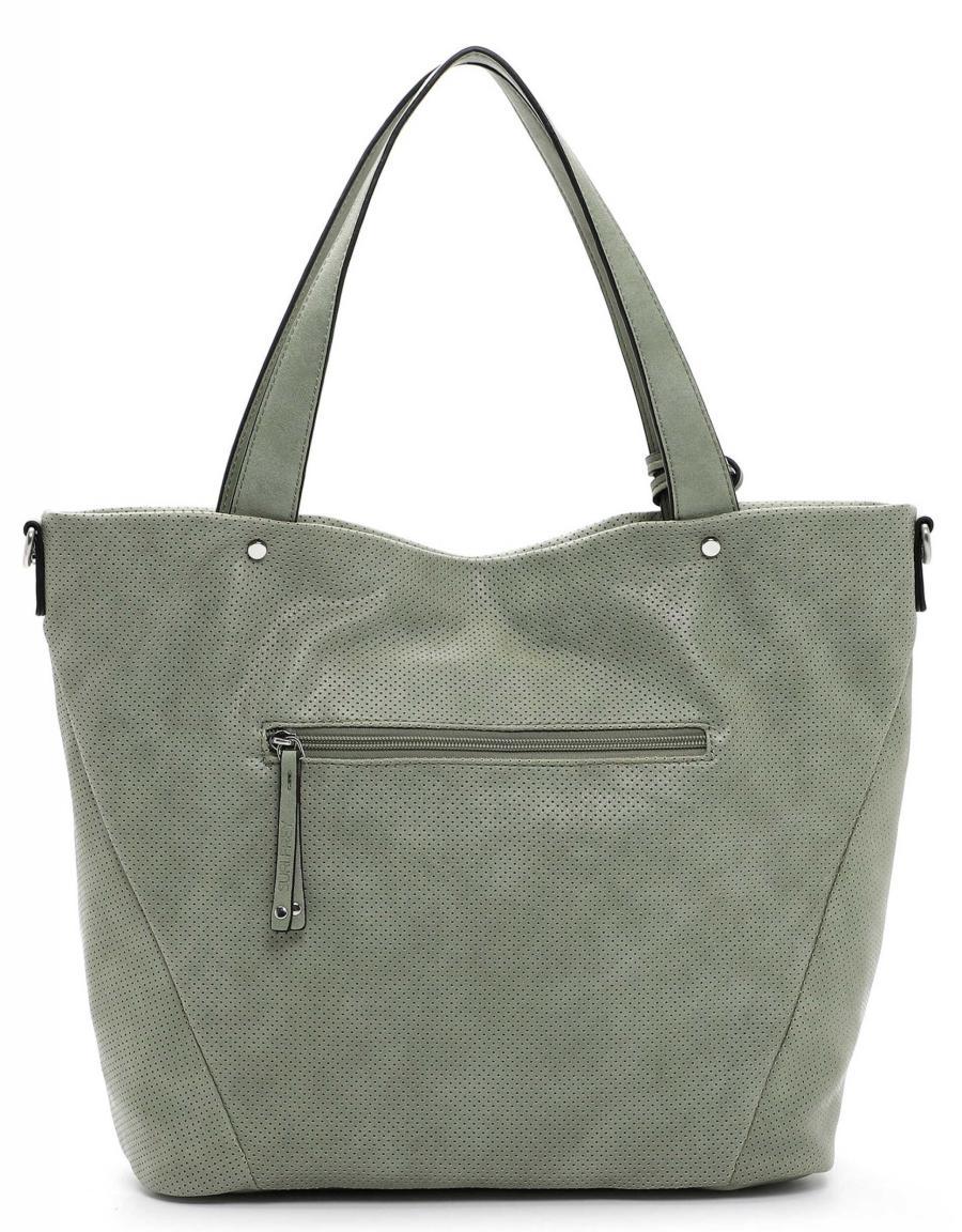 Henkeltasche Bonny Lochmuster Suri Frey sage grün