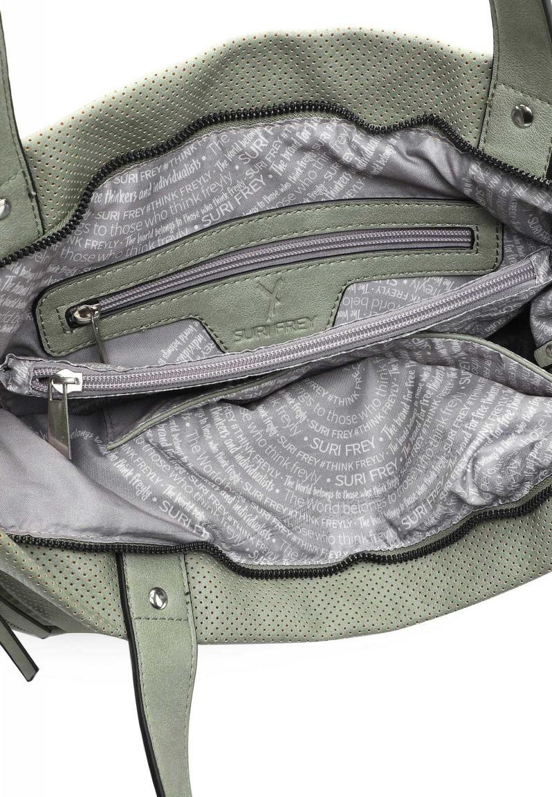 Henkeltasche Bonny Lochmuster Suri Frey sage grün