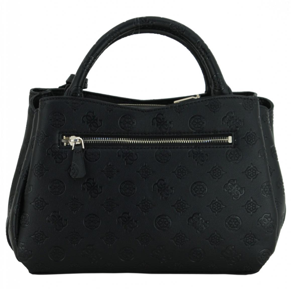 Henkeltasche Guess Phoebe Girlfriend Satchel Simply Taupe Logoprägung