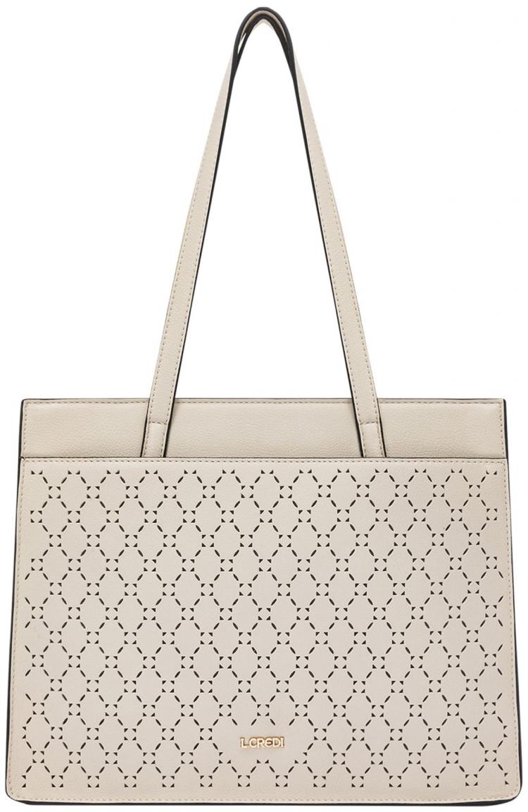 Henkeltasche Orchidea L.Credi Creme Cutout