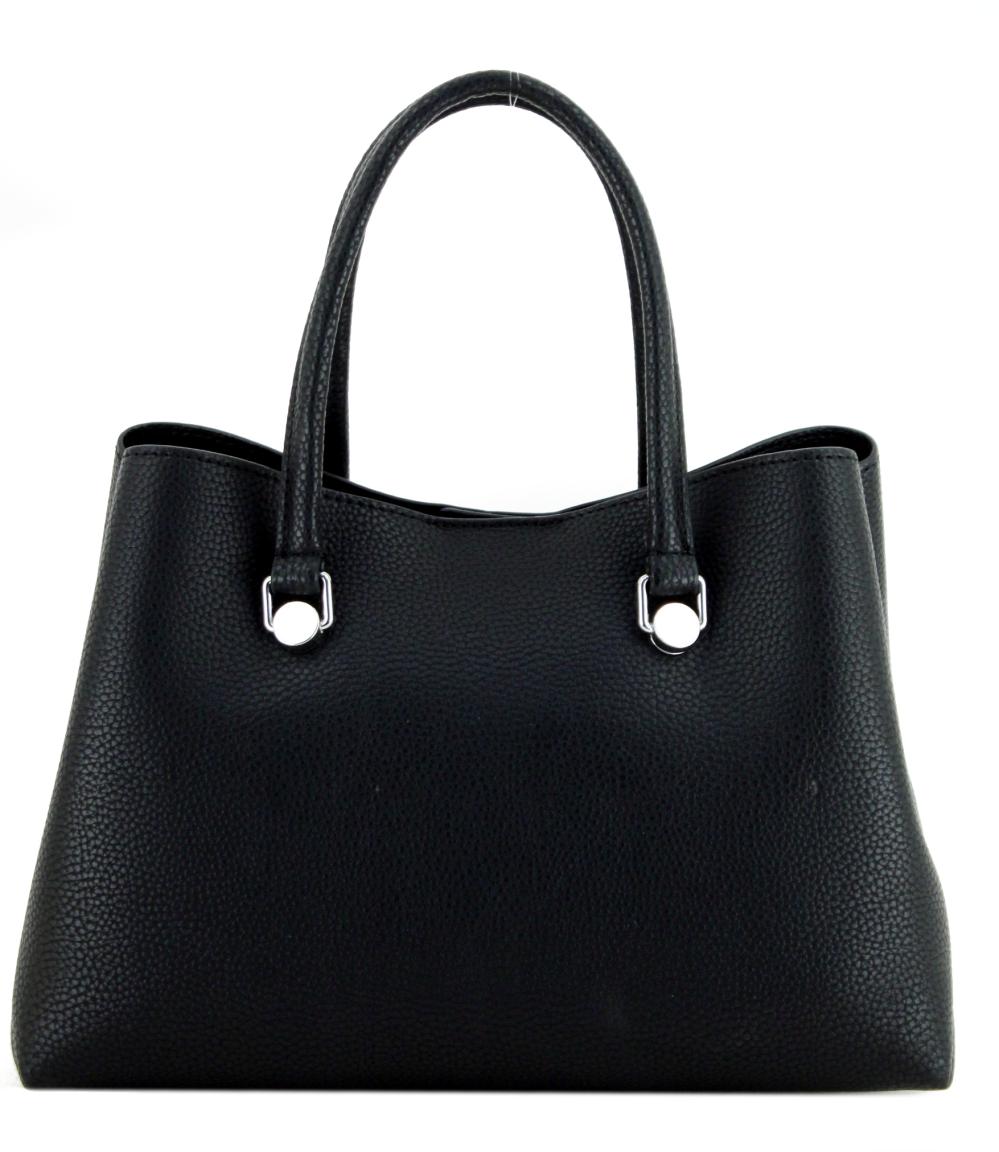 Henkeltasche schwarz Tommy Hilfiger TH Emblem Small Satchel
