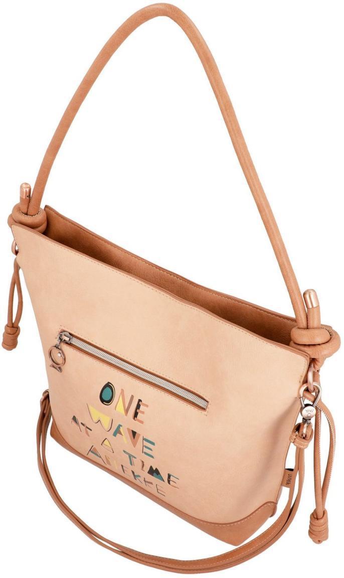 Hobo Bag Anekke Sunrise Santorin Blau Wechselriemen Braun