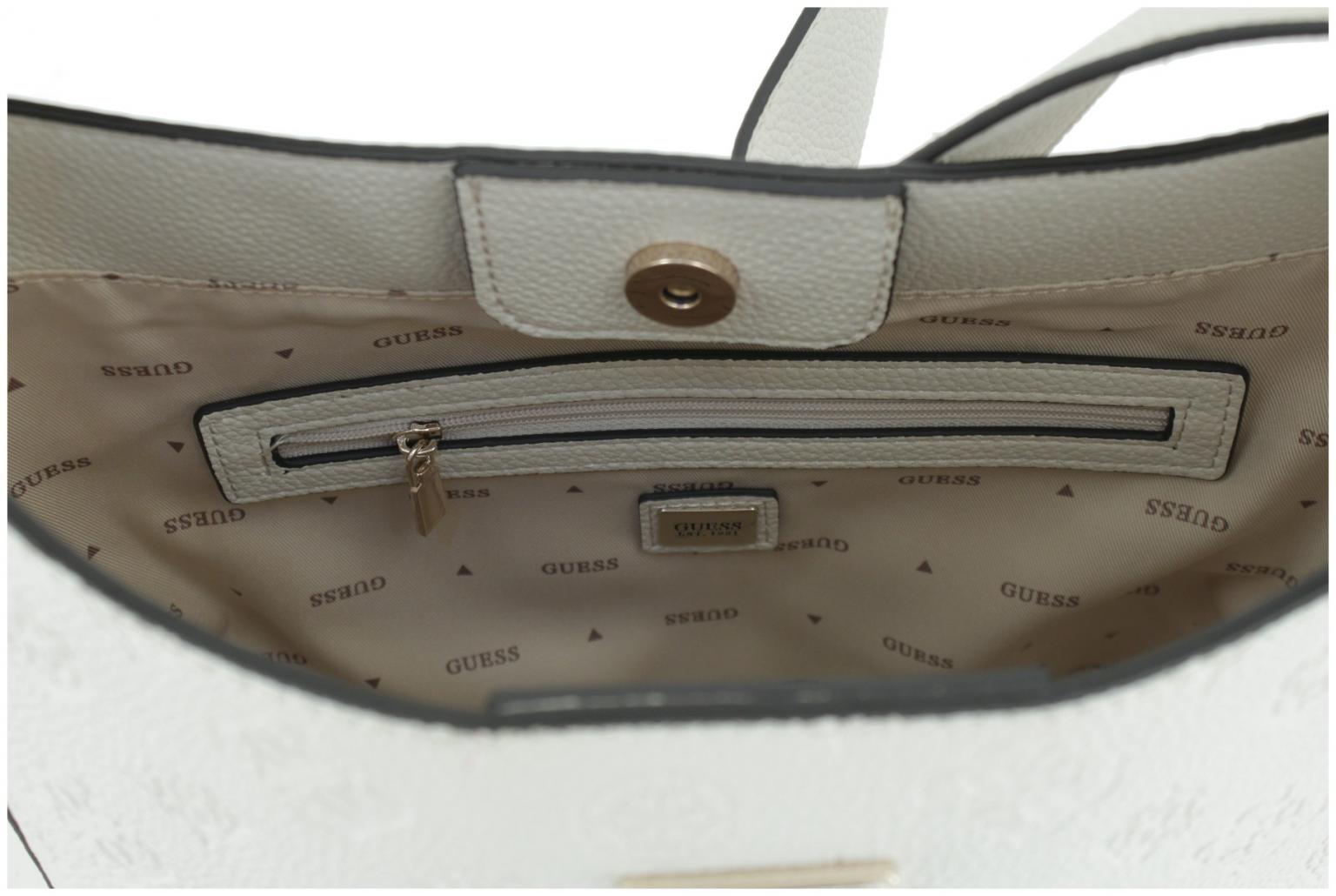 Hobo Bag mit Innentasche schwarz geprägt Guess Cresidia II