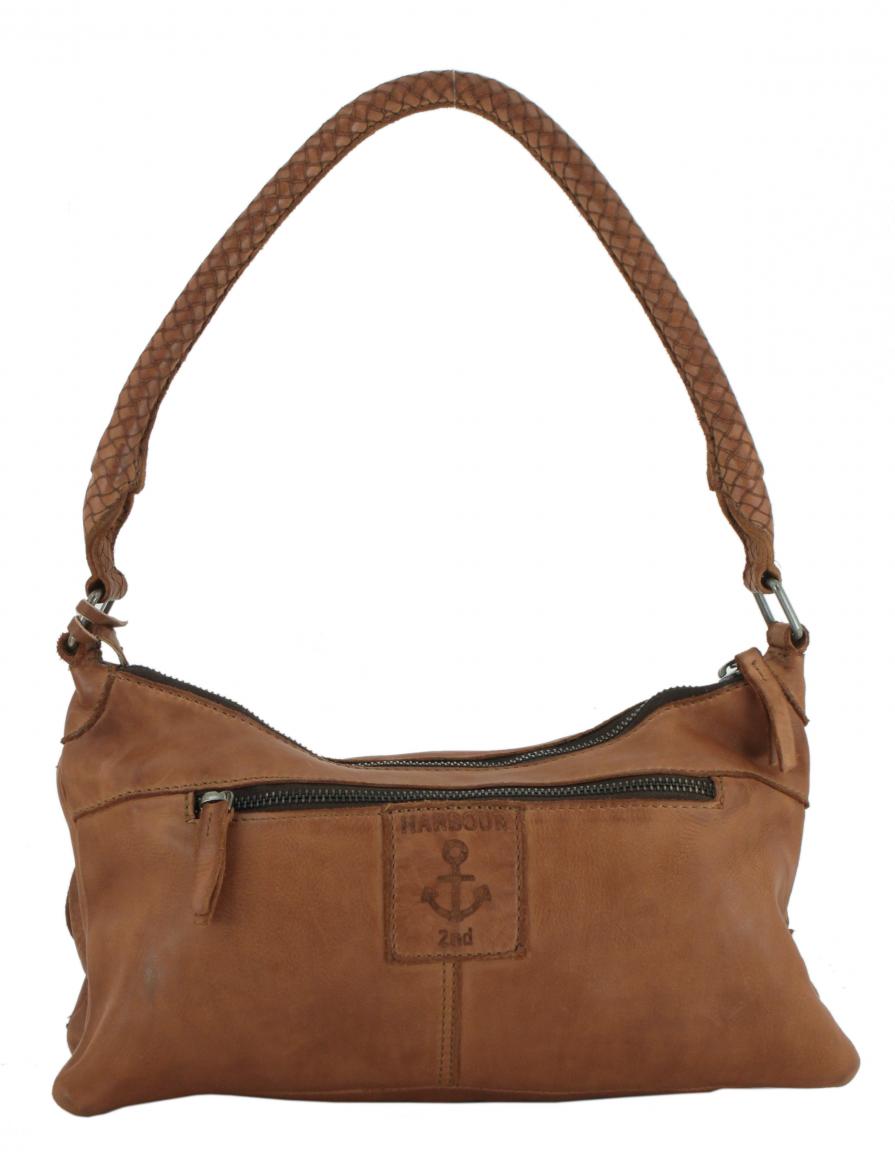 Hobobag Flechtoptik Harbour 2nd Fashion Lights Neve cognacbraun