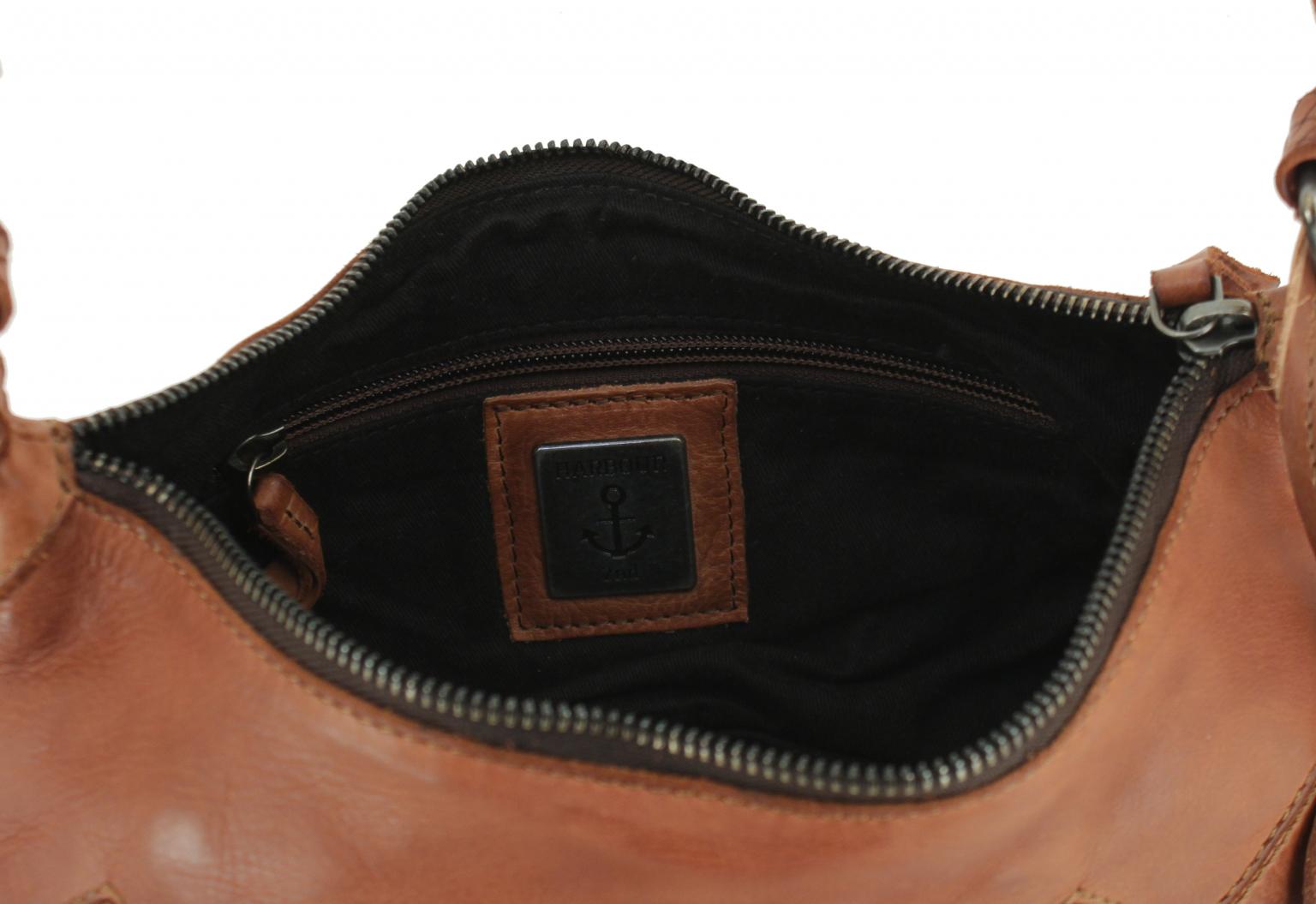 Hobobag Flechtoptik Harbour 2nd Fashion Lights Neve cognacbraun