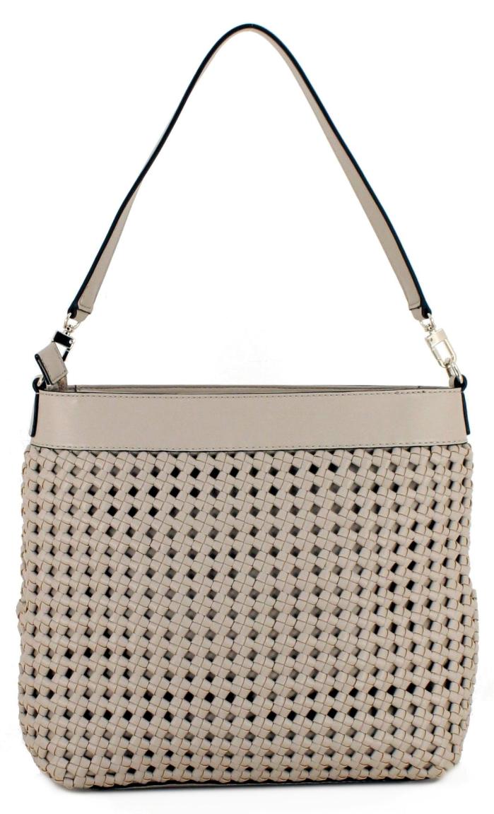 Hobobag Guess Sicilia Sand Beigeton Flechtdesign