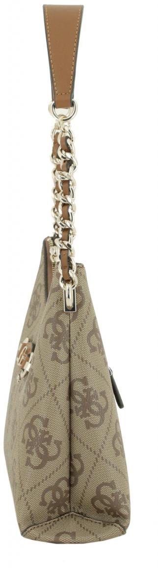 Hobotasche Guess Izzy 4G Logo Shoulder Bag Latte beige braun