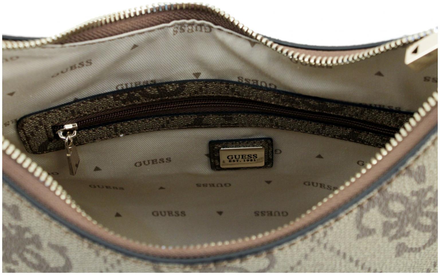 Hobotasche Guess Izzy 4G Logo Shoulder Bag Latte beige braun