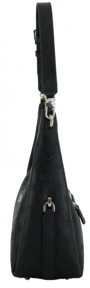 Hobotasche schwarz Logoprägung Peony Guess Phoebe