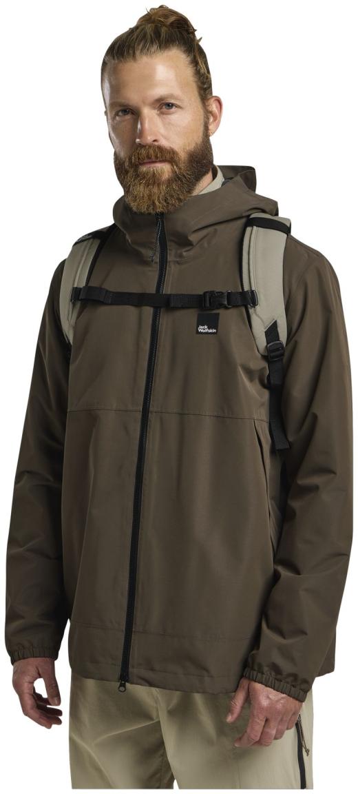 Jack Wolfskin Island Rolltop Rucksack Grau ergonomisch