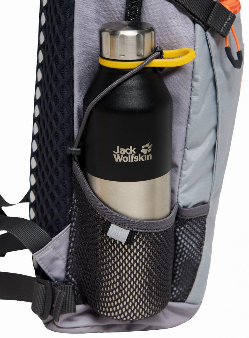 Jack Wolfskin Sportrucksack Velcocity 12 dunkelgrau Ebony Aeroshape Regencover