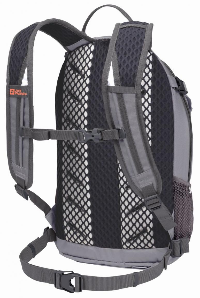 Jack Wolfskin Sportrucksack Velcocity 12 dunkelgrau Ebony Aeroshape Regencover