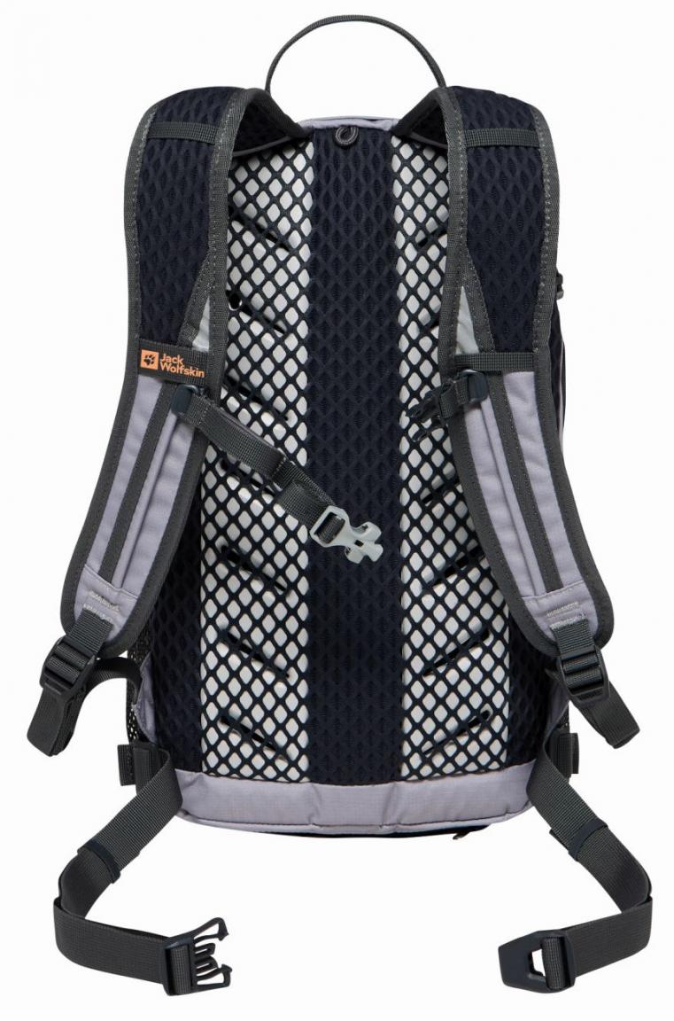 Jack Wolfskin Sportrucksack Velcocity 12 dunkelgrau Ebony Aeroshape Regencover