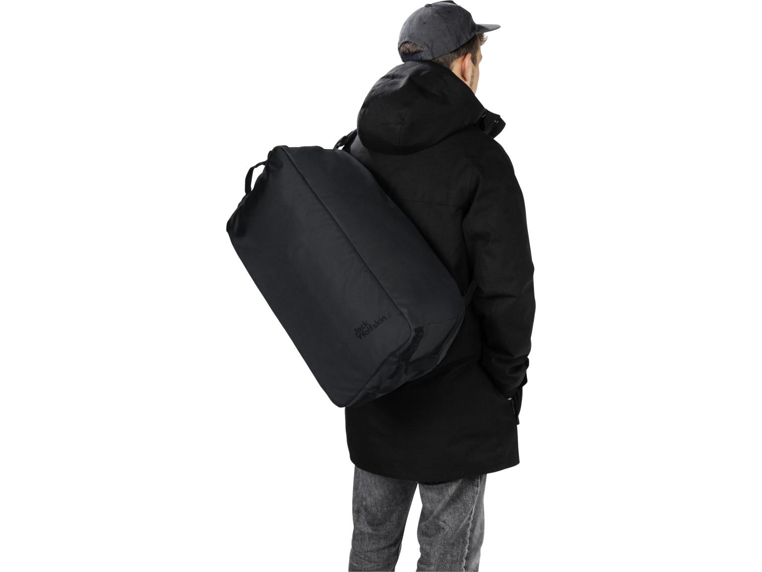 Jack Wolfskin SporttascheTraveltopia Duffle 45 Liter Backpackfunktion Cordovan Red nachhaltig