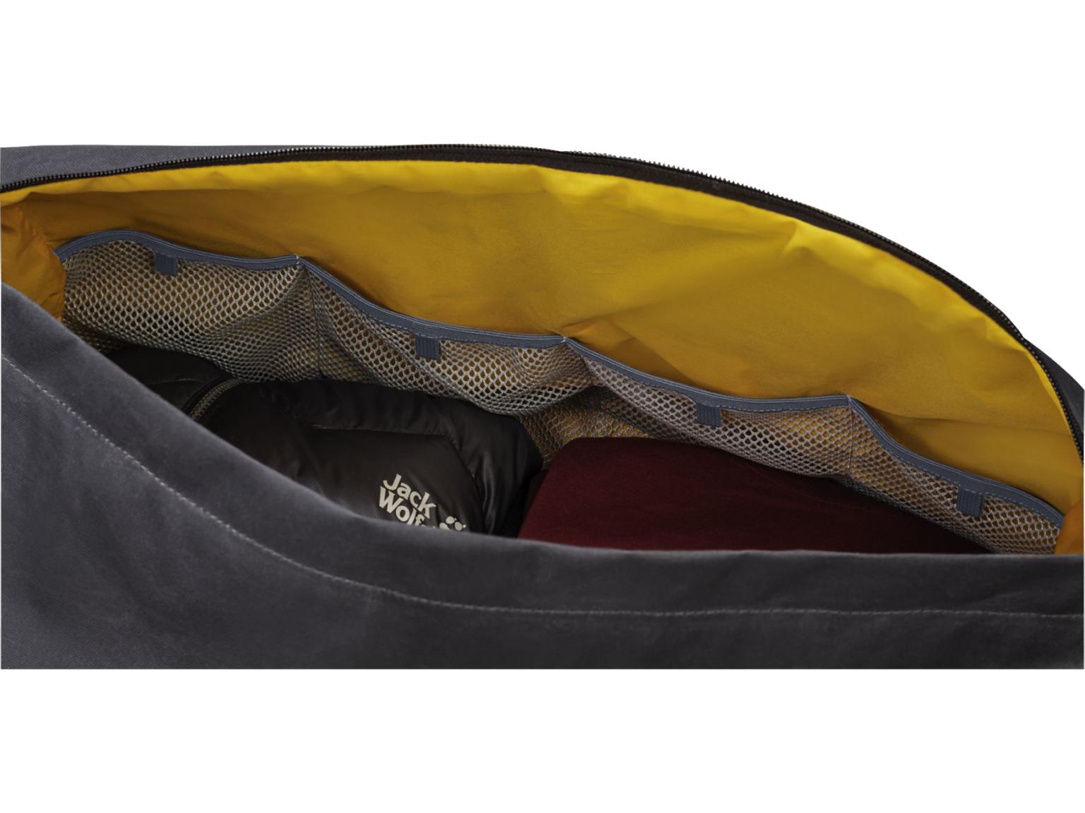 Jack Wolfskin SporttascheTraveltopia Duffle 45 Liter Backpackfunktion Cordovan Red nachhaltig