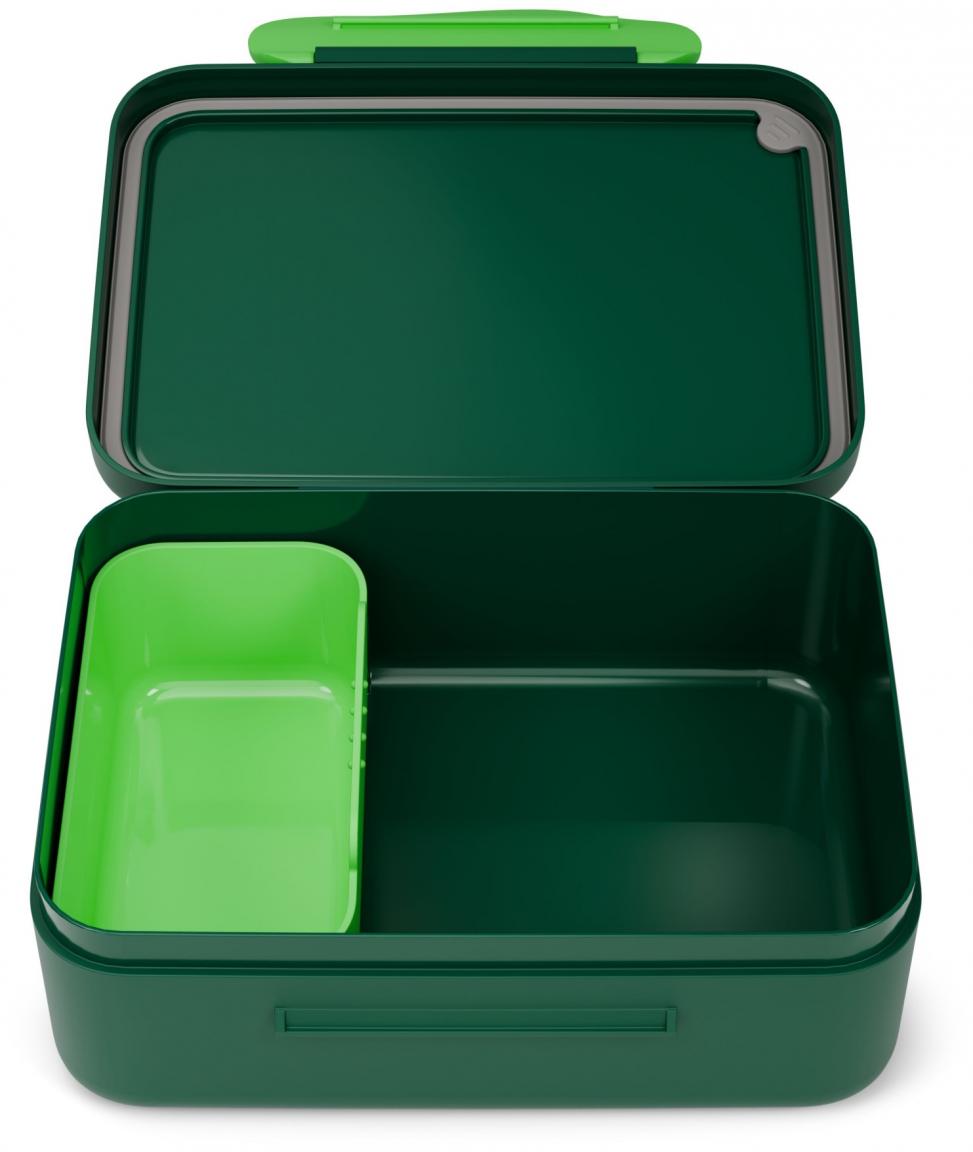 Jausenbox Dinosaurier dunkelgrün Urzeitprint Ergobag