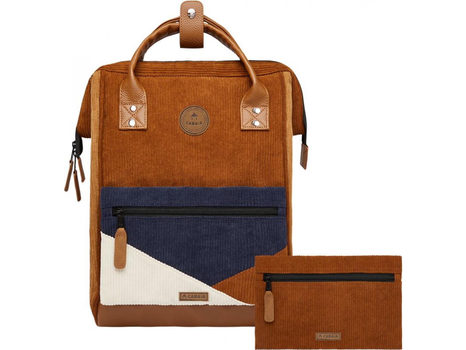Jugendrucksack Adventurer Canton braun Cordsamt Cabaia