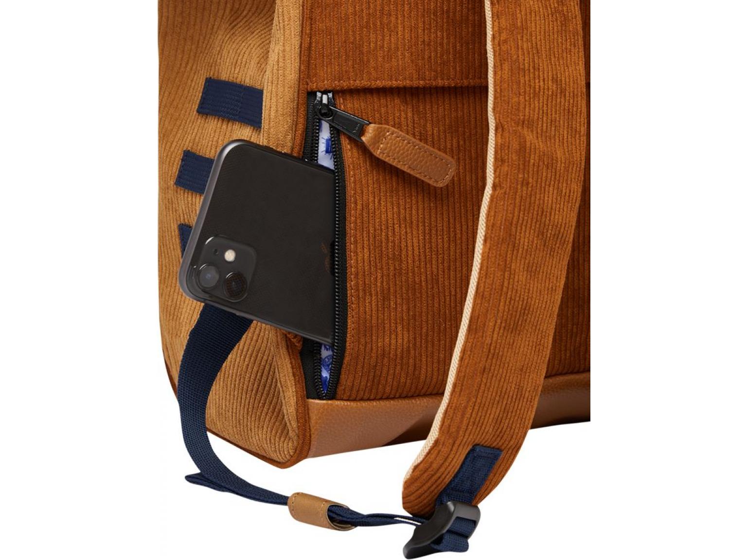 Jugendrucksack Adventurer Canton braun Cordsamt Cabaia