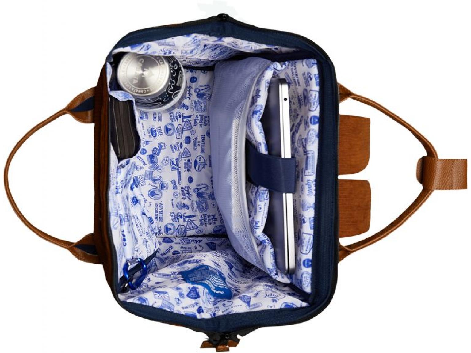 Jugendrucksack Adventurer Canton braun Cordsamt Cabaia