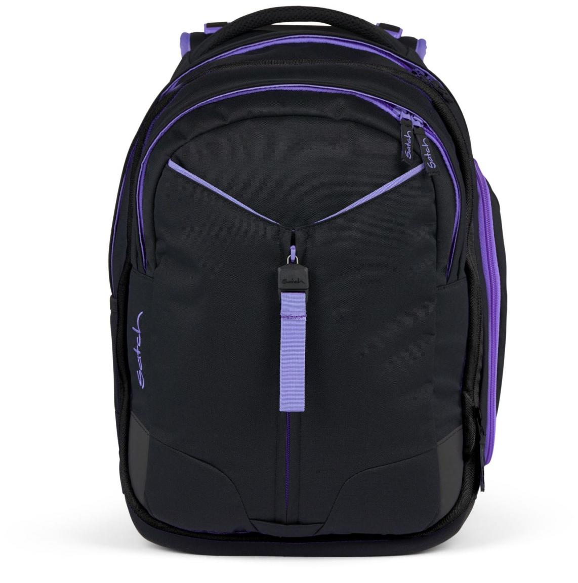Jugendrucksack Satch Match Purple Phantom schwarz lila verstellbar
