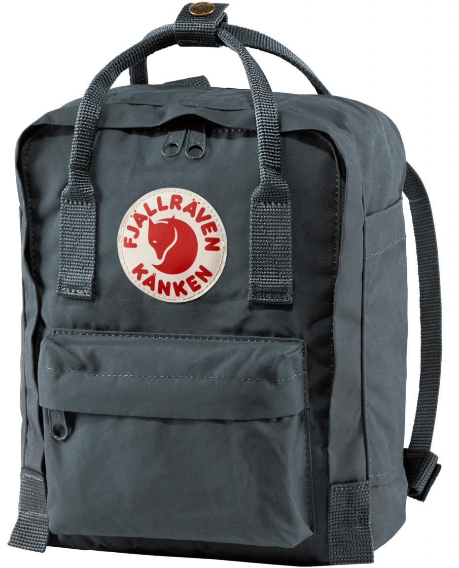 Jugendrucksack hellgrau Fjällräven Kanken Mini Fog Sitzkissen